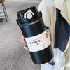1L/1.2L Strohhalm Thermoflasche Edelstahl Vakuumflasche Haushalts Thermosbecher Sport