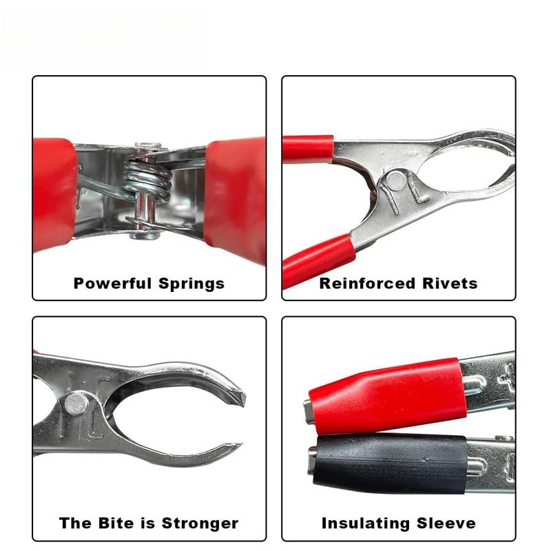 12V Heavy Duty Battery Terminal Clamp Clip Extension Cord Cigarette Lighter Socket Adapter Truck Trailer Motorcycl Outdoor Power