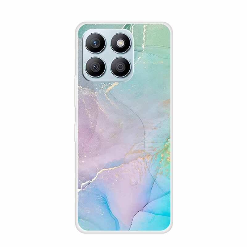 For Honor X8C X8B Phone Case For Huawei Honor X 8 C B X8 8C 8B Soft Silicone TPU Transparent Funda Clear Marble Patterns Cover