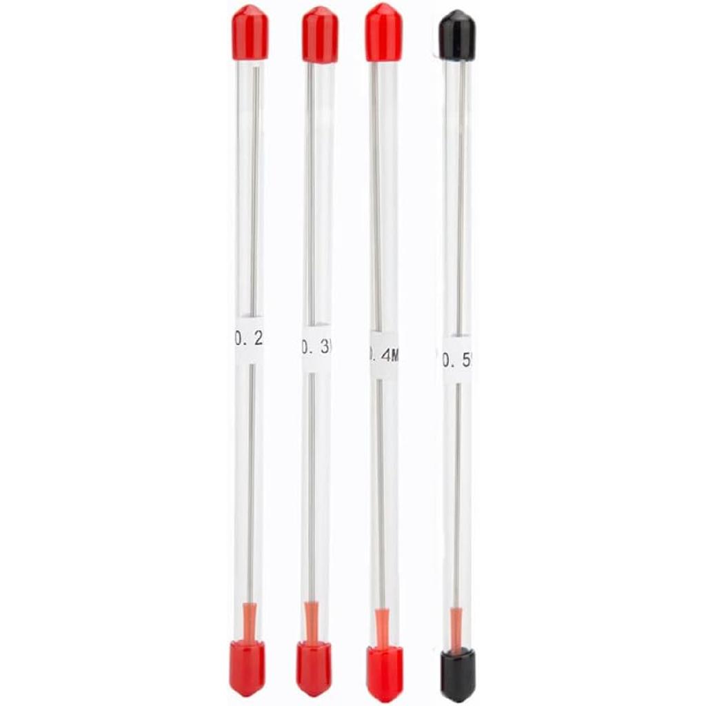 Uouteo Airbrush Needles Nozzle 0.2mm, 0.3mm,0.4mm, 0.5mm Airbrush Gun Nozzle Needle Tip Replacement Parts for Airbrush Gun
