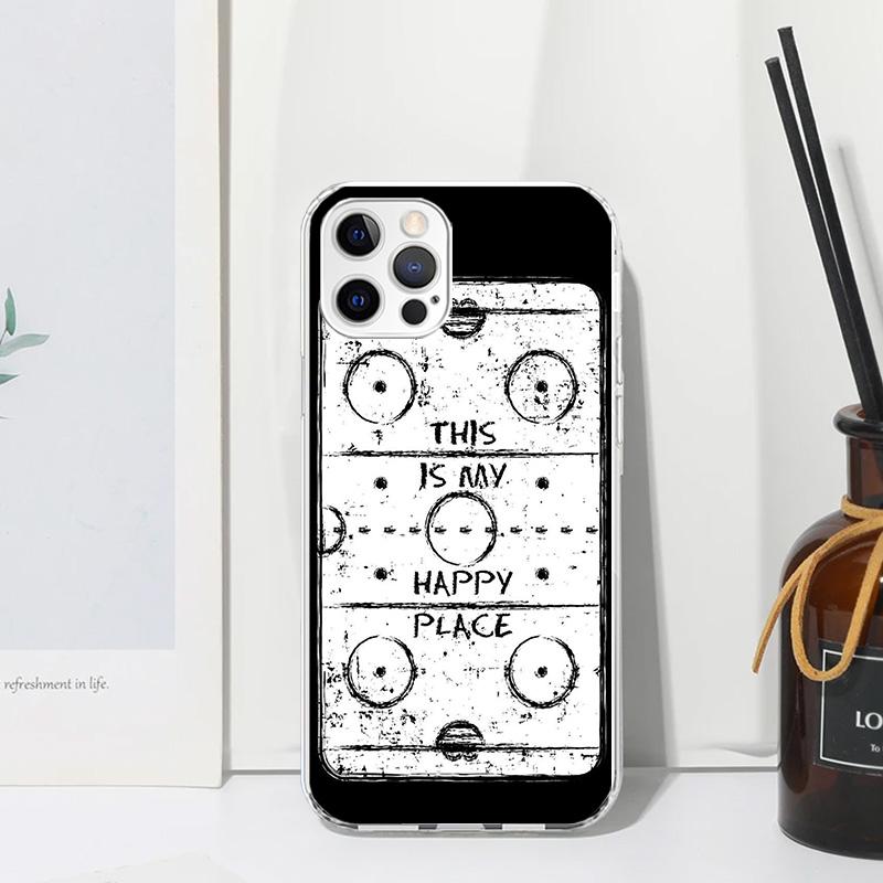 Ice Hockey Rink Sport Phone Case For Iphone 17 Air 16 15 Plus 16E 14 Pro Max 13 Mini 12 11 7 8 SE Fundas Soft Back Cover 17 Air