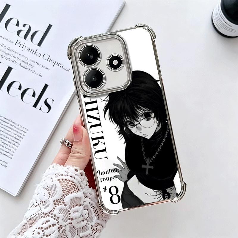 Hunter X-Hunters Shizuku Plating Phone Case For Xiaomi Redmi Note 14 15 Pro Plus 13 12 11 11S 11T 10 9S 9 5G Anti-Fall Airabag C