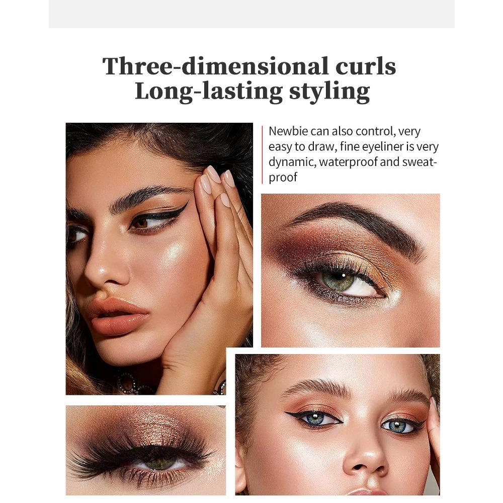 YANQINA  Double Header, One -eyed Pen -speed Dry Waterproof, Makeup Roll, Tap Fiber Long Mascara