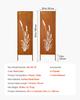 Metal Privacy Screen, 50 X 160cm Freestanding Modern Privacy Fence, Garden Divider Panel with Extended Ground Stakes & Carbon Steel Plate,