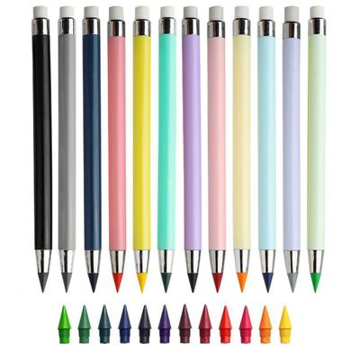 12 Pièces Crayon Infini Forever Crayon Infini Éternel Sans Encre Ensemble avec Gomme