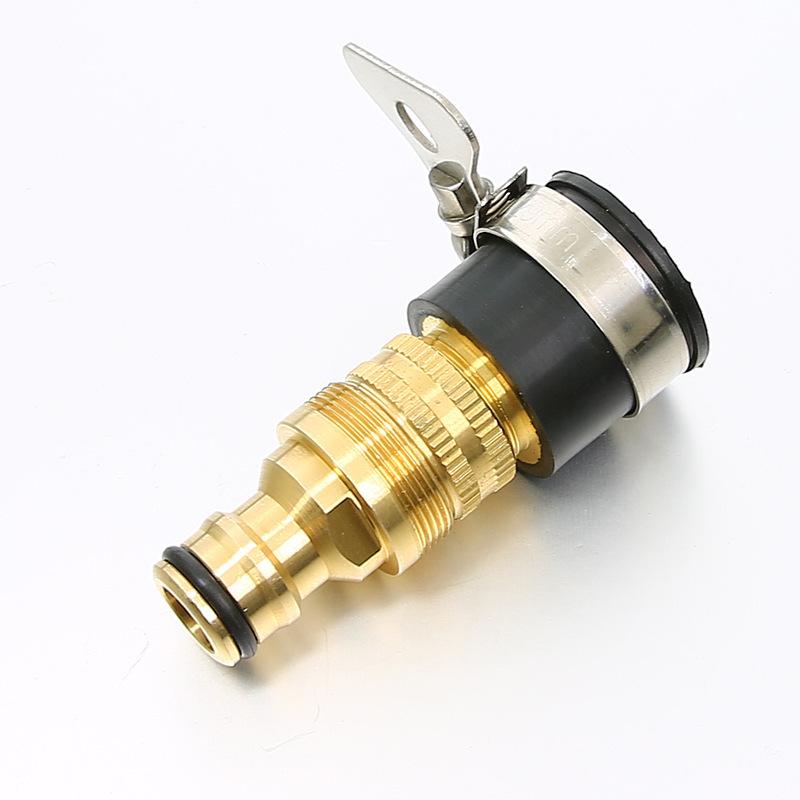 Universeller Kupfer-Wasserhahn-Adapter & Schnellkupplung für Schläuche
