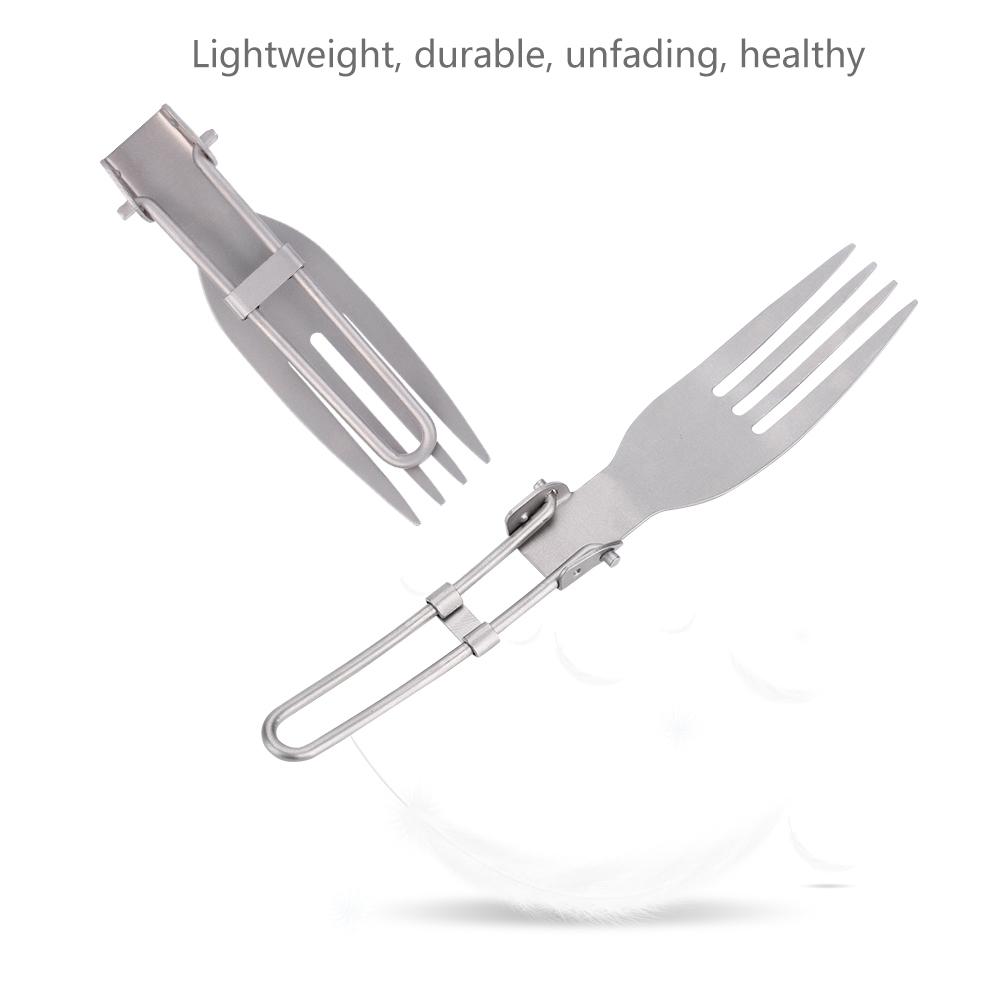 Portable Folding Forks Outdoor Camping Cutlery Travel Tableware(Fork)