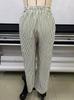 2026 Women's High-Waisted Cross-Color Striped Wide-Leg Pants - New Spring/Autumn Casual Slimming Fit