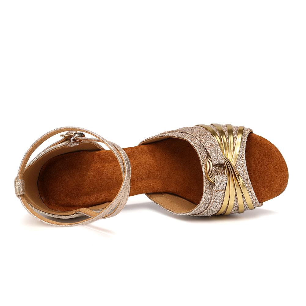 Women's Girls Latin Dance Shoes Ballroom Tango Salsa Party Shoes for Ladies High Heel 7CM