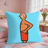 Aesthetic Art JJeanJullien Cushion Cover Square Short Plush Pillow Case Living Room Sofa Home Decor Funda X