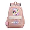 Zaino Stampato K-Pop Cartone Animato Anime per Studente Ragazzo Ragazza Zaino Scolastico Borsa per Libri Regalo Bambino Donna Grande Capacità Impermeabile Borsa da Viaggio Mochila