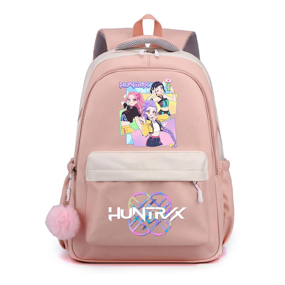 Zaino Stampato K-Pop Cartone Animato Anime per Studente Ragazzo Ragazza Zaino Scolastico Borsa per Libri Regalo Bambino Donna Grande Capacità Impermeabile Borsa da Viaggio Mochila