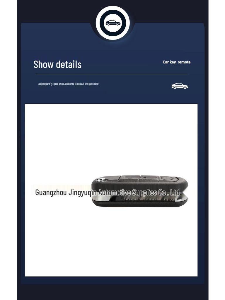 Replacement Shell for Land Rover 3-Button Remote Key - Compatible with Range Rover, Discovery 3/4, Freelander.