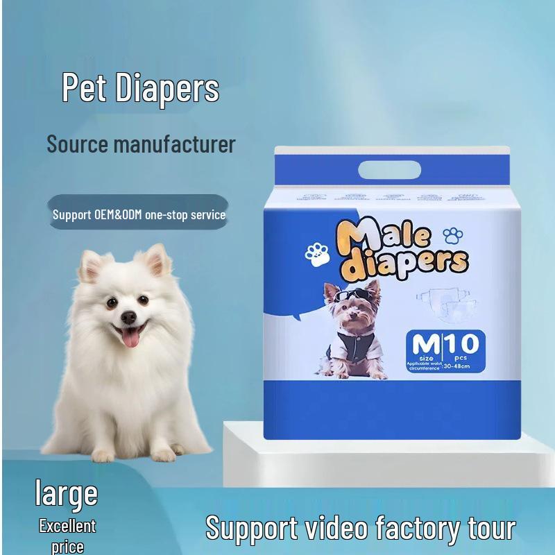 

Pomeranian Dog Diapers: Unisex Sanitary Pants for Wetting & Menstruation Female XXS Hip 17*26cm*10 pieces