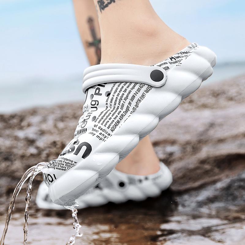 2024 Beach Sandals Men Fashion Fishing Sandals EVA Summer Garden Clogs Men Sandal Outdoor Sports Slippers Zapatos Hombre Size 45