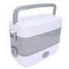 250W Electric Lunch Box with 4 Stainless Steel Food Container Multifunctional Insulated Plug in Heated Lunch Box for