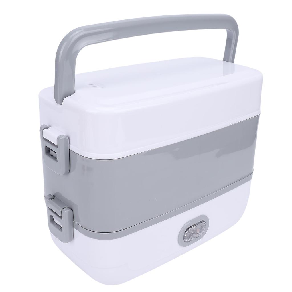 250W Electric Lunch Box with 4 Stainless Steel Food Container Multifunctional Insulated Plug in Heated Lunch Box for