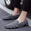 Plus Size Genuine Leather Made Korean Trendy Versatile Casual Shoes Slip-on Lofter Driving Shoes
