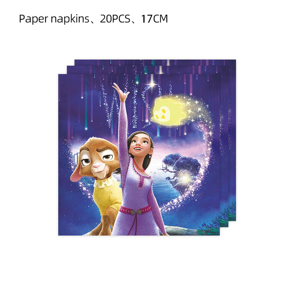 51pcs Wish Asha Tableware Set Including Plates, Cups, Napkins, Tablecloth