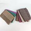 200*70cm Winter Soft Warm Cashmere Scarf Solid Color Shawls Wraps Long Blanket Scarf with Tassels