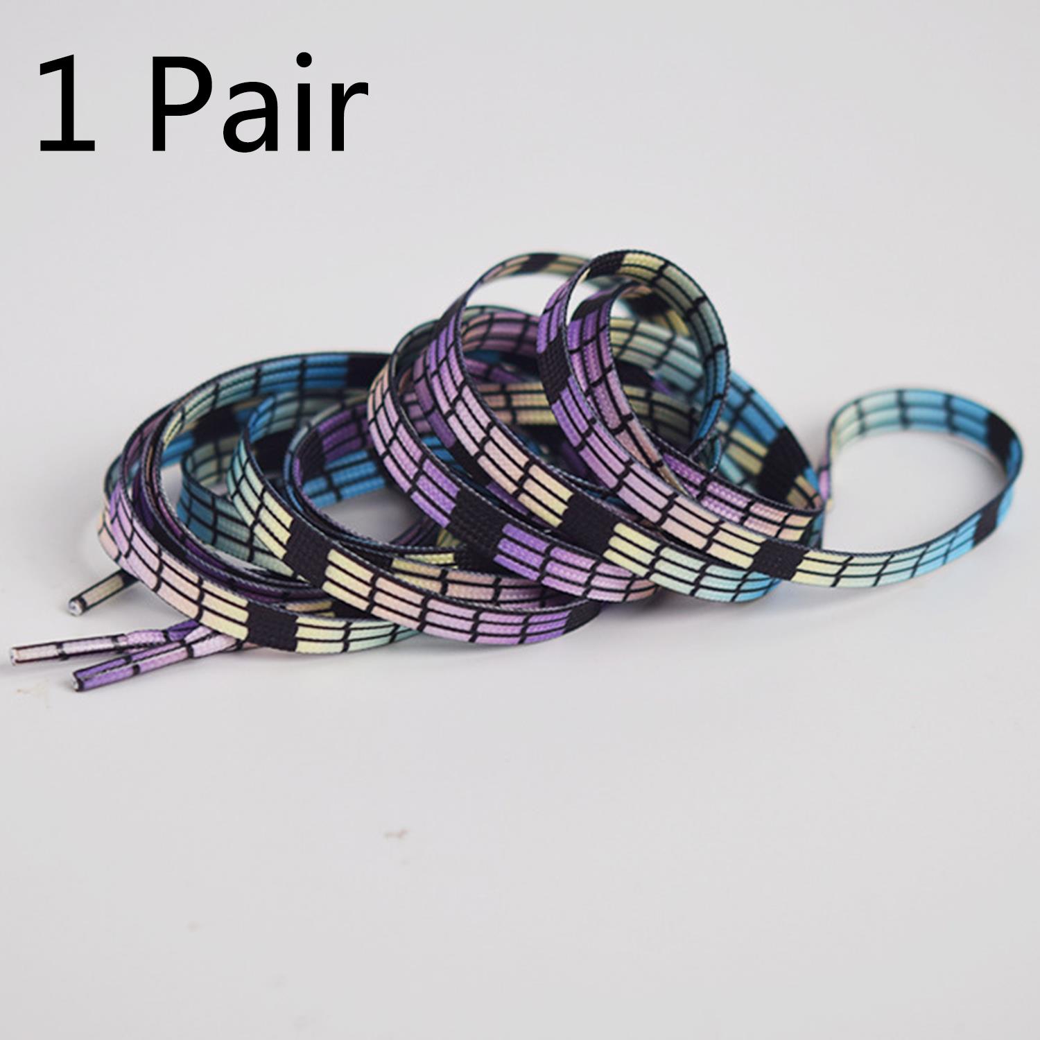 

140см Плоский шнурок для кроссовок Модные шнурки для обуви Цвета Клетчатая сетка Шнурки Шнурок с принтом Шнурки Шнуровка 140cm