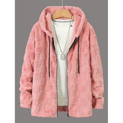 Winter Men'S New Thickened Padded Hooded Sweater Trend Casual Tops Couple Zipper Jacket