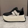 Fashion Chunky Sneakers for Women Fashion Women Shoes Spring Autumn Lace Up 7.5CM Non-slip Shoes Women New Light Comfortable Sport Shoes