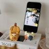 1Pcs Mobile Phone Holder Resin Japanese Groceries Cute Handmade Cat Tiger Tablet Small Ornament Atmosphere