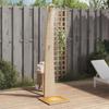 VidaXL Outdoor Shower, Garden Furniture with Rotating Handle, Pool Shower Patio Backyard, Beige Resin 368211