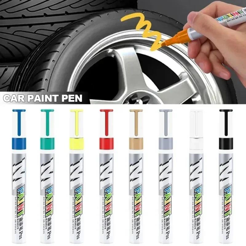 1Pc Waterproof Car Paint Scratch Repair Pen White Touch Up Marker for Auto Tire Tread Care DIY Car Maintenance Paint Marker Touchup Paint2
