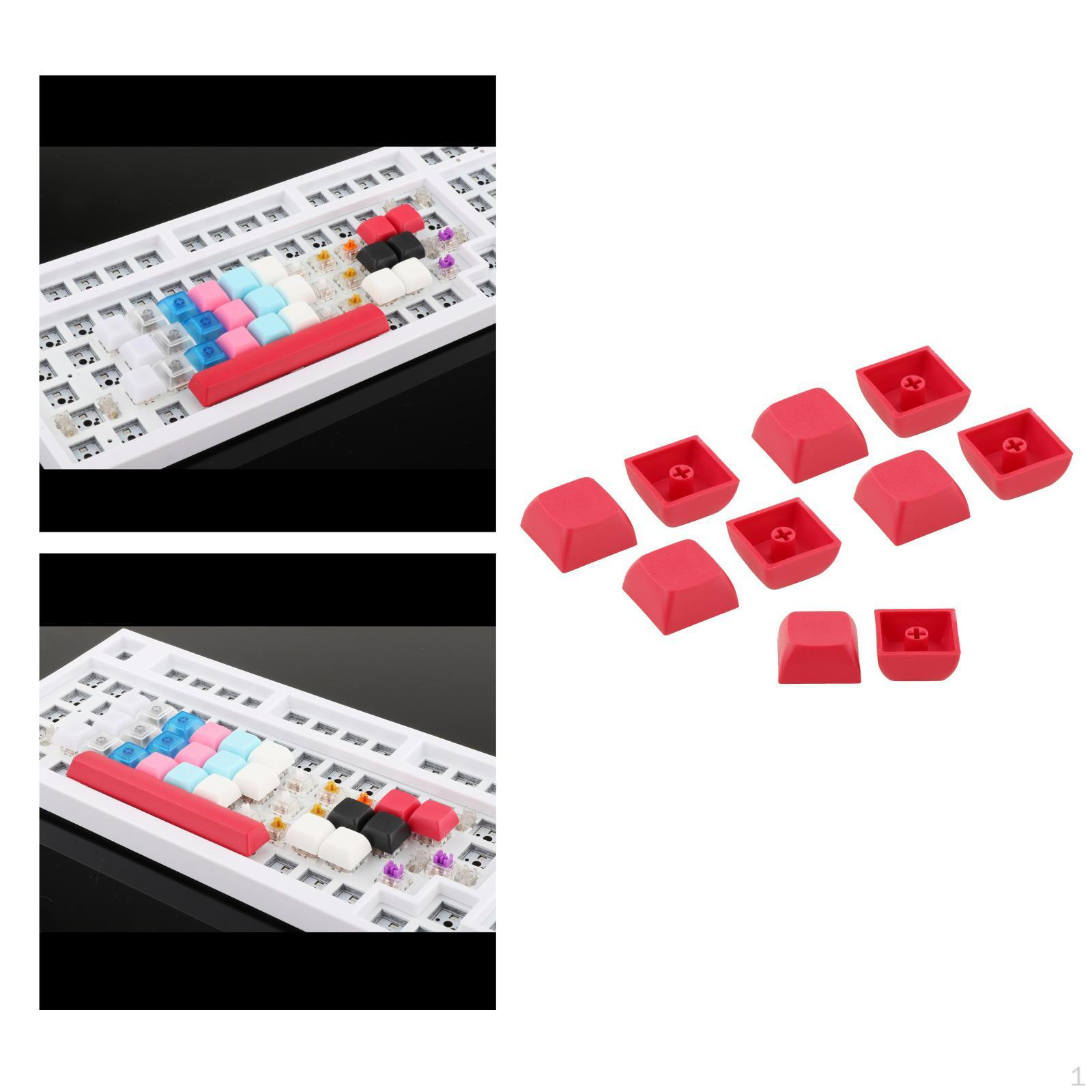 10 шт. Толстые PBT DIY Механическая Клавиатура Игровые Запчасти Замена для Переключателей Red