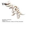 Ornement Fossiles de Carnotaurus Ornement Dinosaure Imprimé en 3D, Modèle Squelette Articulé pour Cadeau d'Enthousiaste Décoration de Bureau Maison, Figurine Dragon