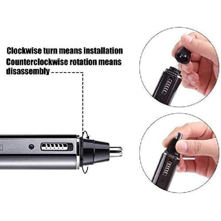 Ear Nose Hair Trimmer for Men Women Rechargeable Electric Facial Hair Trimmer,Professional Waterproof for Nose Ear, Wet/Dry Nose Hair Clipper,