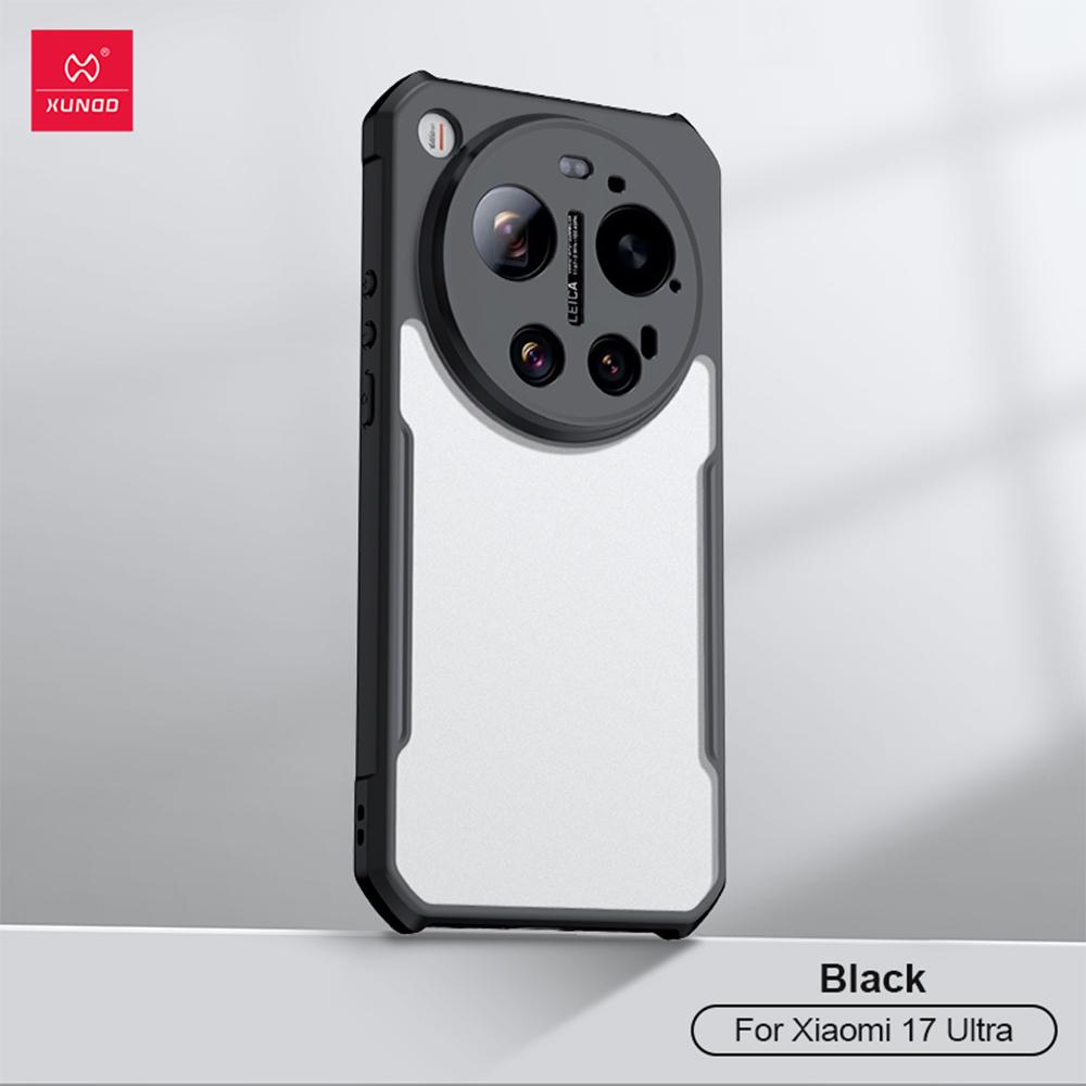 

for Xiaomi 17 Ultra Case, Airbag Anti-Drop Protection, Acrylic TPU Shell Anti-Scratch Matte Transparent Back Cover Acylic and TPU&Just Case&Xiaomi 17 Ultra