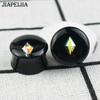 Acrylic Ear Plugs Gauges, Double Flared Ear Tunnels Body Piercing Jewelry for Ear Stretching, 2PCS Fashion Ear Expanders for Wom