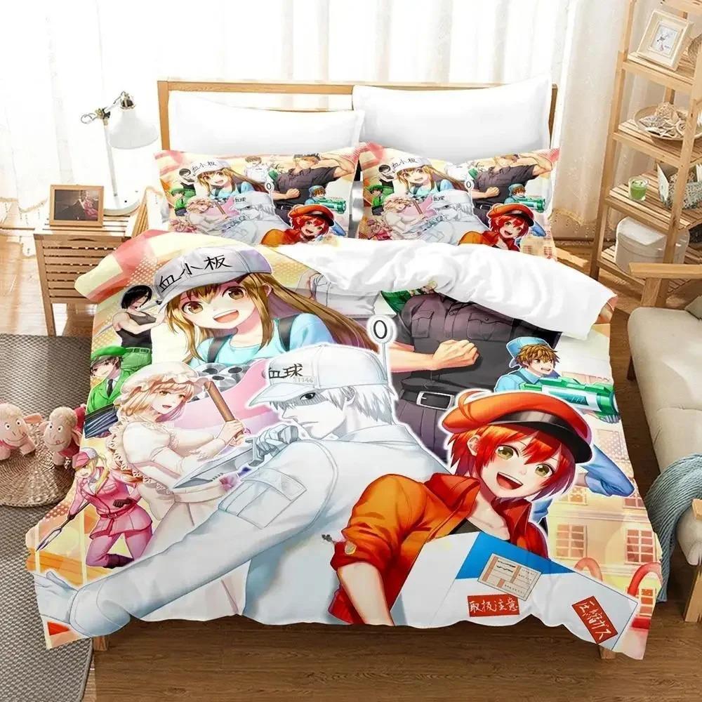 3D Print Cells At Work Bedding CollectionDuvet Cover Comforter Bed Collection Quilt Cover PillowcaseKing Queen Twin Size Boys Girls Adultse