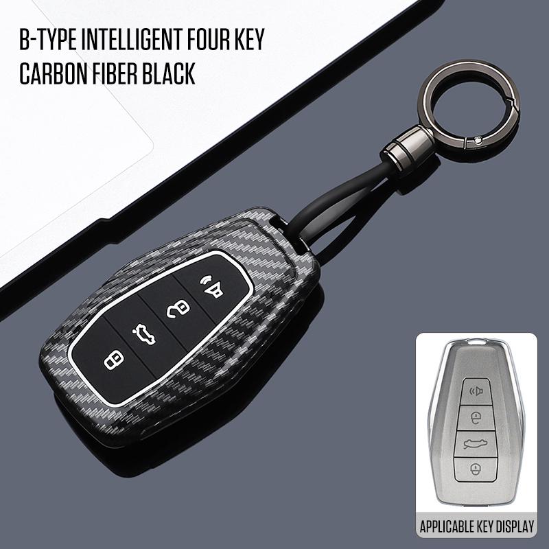 Interior Mouldings Car Smart Key Cover Case Shell Fob For Geely Coolray X6 X7 Emgrand Global Hawk GX7 Holder KeyChain Protector