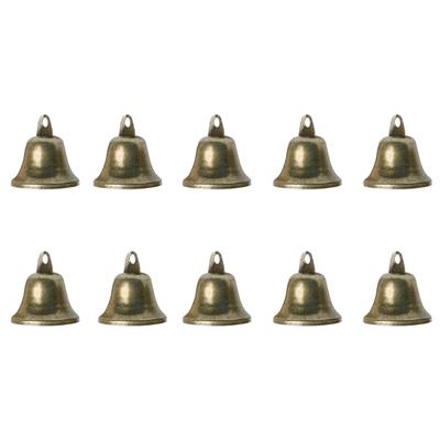 Windspiele im Vintage-Stil aus Bronze, Jingle Bells für Hunde, Töpfchentraining, Herstellung von Windspielen für Festivals, Partys, Weihnachtsdekoration, 38 mm, 10 Stück