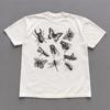 Vintage Insect T-Shirt, Retro Moth Butterfly Beetle Bee Graphic Top, Streetwear T-Shirt