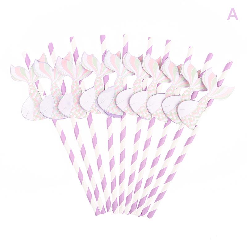 

10 шт. трубочка из сотовидной бумаги в виде хвоста русалки, трубочка для коктейлей, трубочка для коктейлей