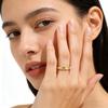 MamacitaSlay 316L Edelstahl Perle Zirkon Stern Stapelbarer Ring 18K Vergoldet Wasserdichter Schmuck Für Frauen Vintage Ring