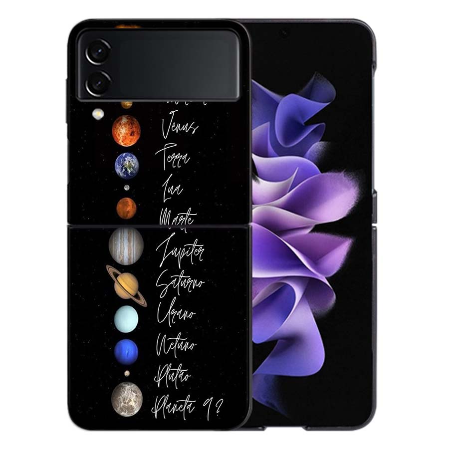 Cosmic Galaxy Phone Case For Samsung Z Flip 6 7 5G Galaxy Z Flip 5 4 3 5G Cases Shockproof Hard Cover TPU