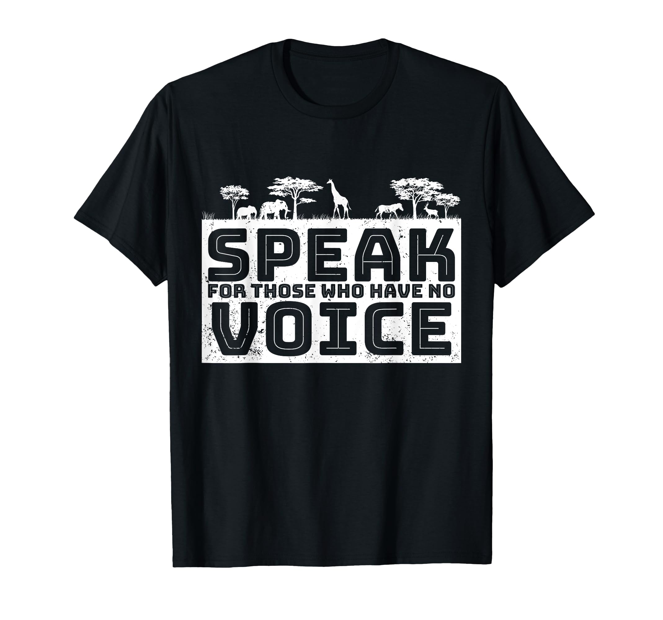 

Speak Up Against Animal Cruelty Speak Out Don t T-Shirt чёрный