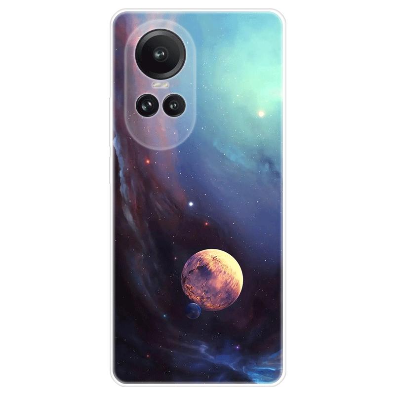 For OPPO Reno10 Reno 10 Pro A98 A 98 5G deksel mykt silikon bakdeksel tegneserie telefonveske Stjernehimmel