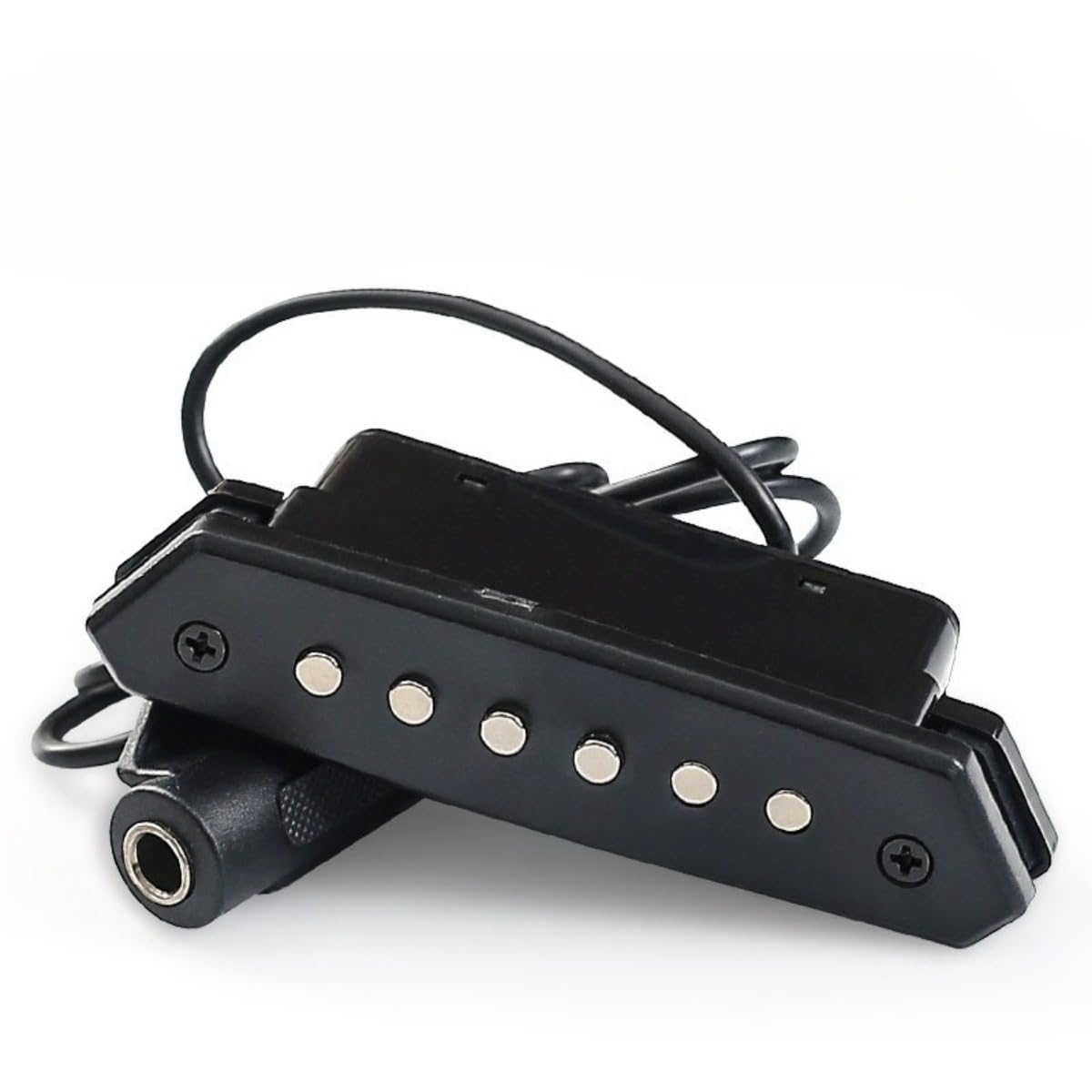 Figoday Acoustic Guitar Pickup T901 T902 Microphone Hybrid Design Battery Operated Volume Control Easy Installation Black