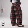 ASK JUNIOR Boys' Plaid Fleece Casual Pants