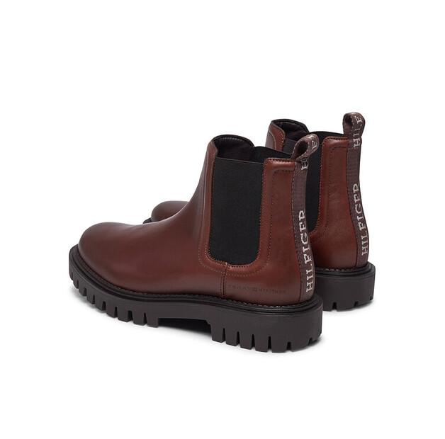 Повседневные ботинки челси Tommy Hilfiger Chunky Lth Chels FM0FM05197 Коричневый