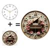 Versatile 30cm Round Wall Clock with Protective Glass Cover and Modern Aesthetic