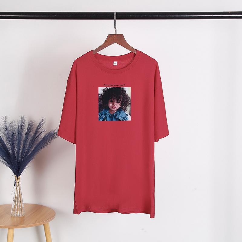 TWINFLAMES Women Printed Casual Basic T shirt Young Girls Soft Hand Feel Y2K Harajuku T-shirts Female Tops Tees