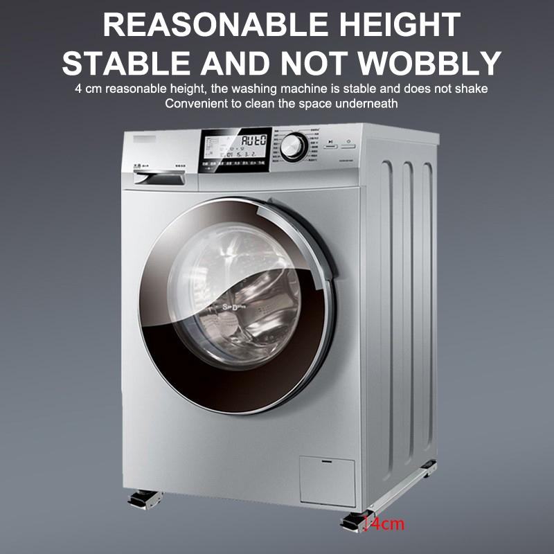 2 Pack Heavy Duty Appliance Stand with Wheels Adjustable Height Base for Refrigerator Washing Machine Dryer